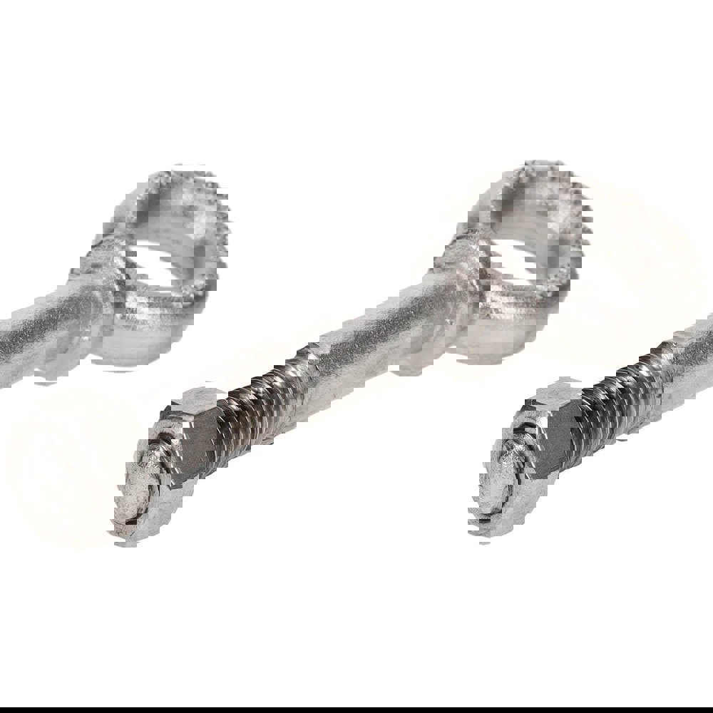 Fixed Lifting Eye Bolt: With Shoulder, 3,500 lb Capacity, 5/8 Thread, Grade 316 Stainless Steel